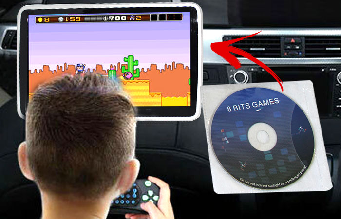 removable design Active Headrest DVD Player