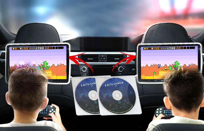removable design Active Headrest DVD Player