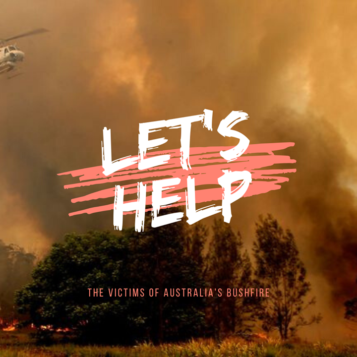 let's help bushfire graphic