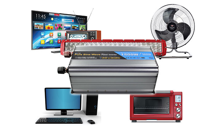 Efficient 1500W Power inverter, 90% efficiency