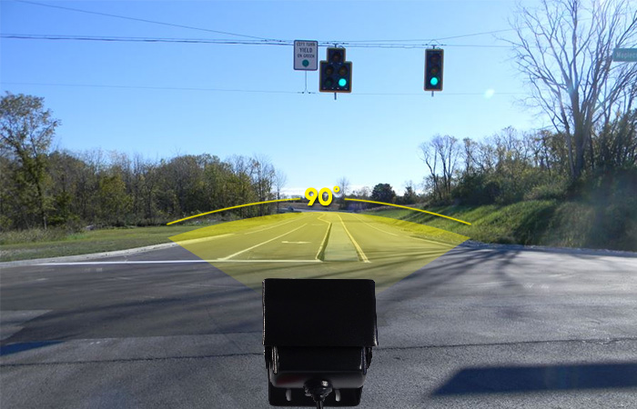 90 degree view angle on reversing camera