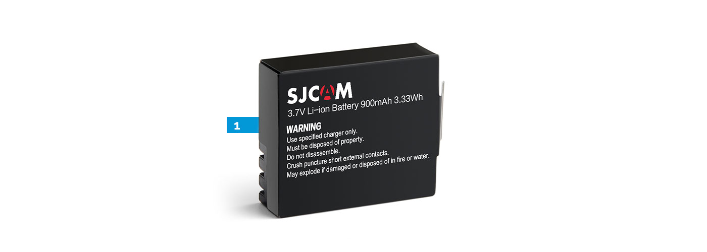 SJCAM SJ10X Action Camera, Accessories