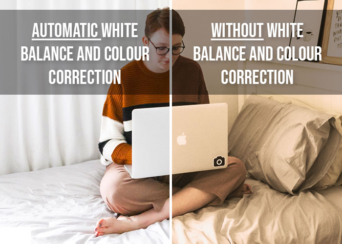 Automatic White Balance and Colour Correction Web Camera