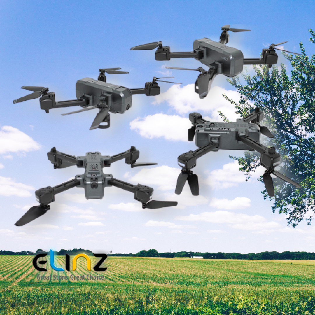 Elinz Camera Drones with an open field on the background