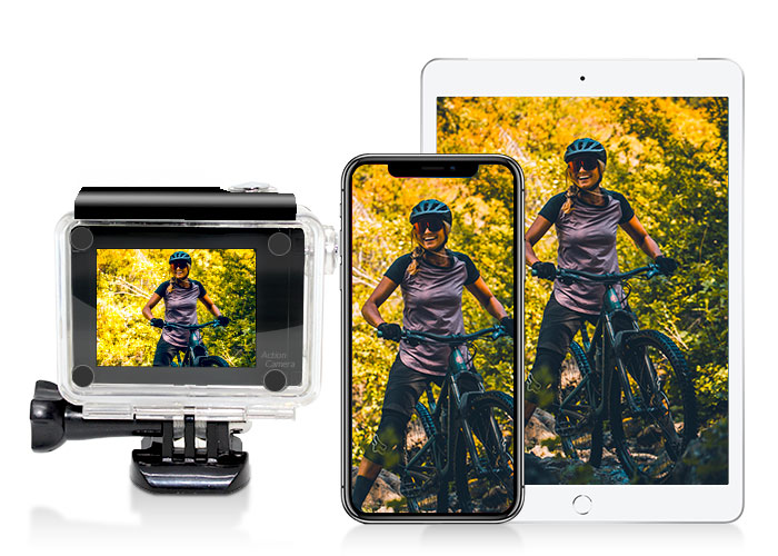 Built-in WiFi Action Camera