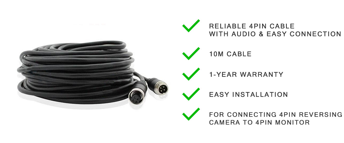 Elinz Extra10 M 4PIN Cable with Audio Transmission Features