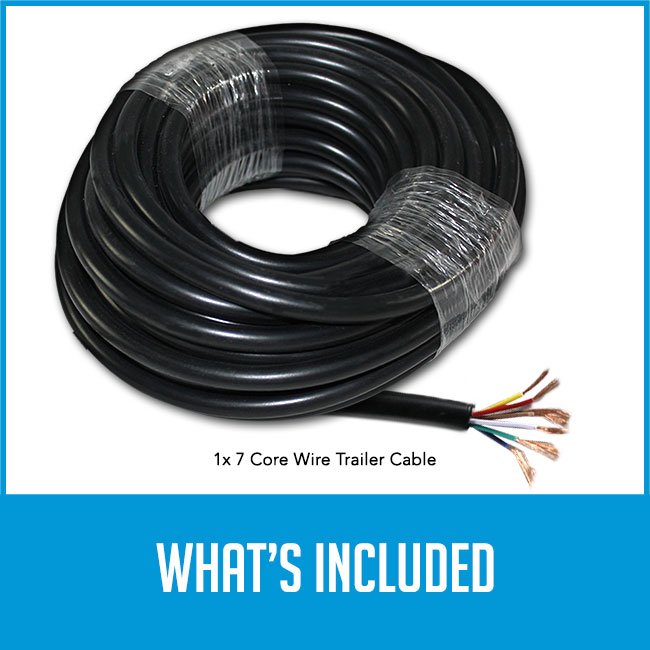 a bundle of 7 core wire cables