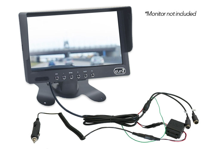 monitor and cables