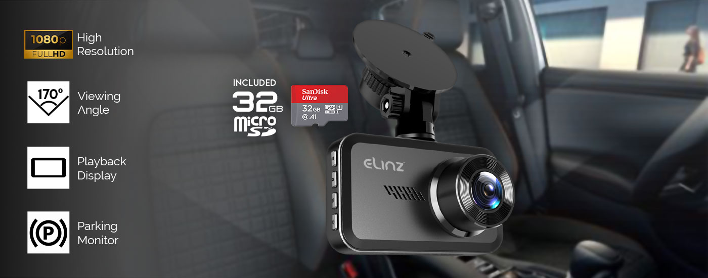 3 inches HD 1080P FHD Dash Camera