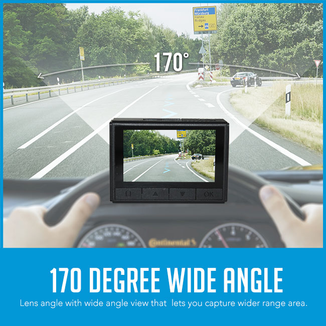 170 Degree Angle Car Video Camera