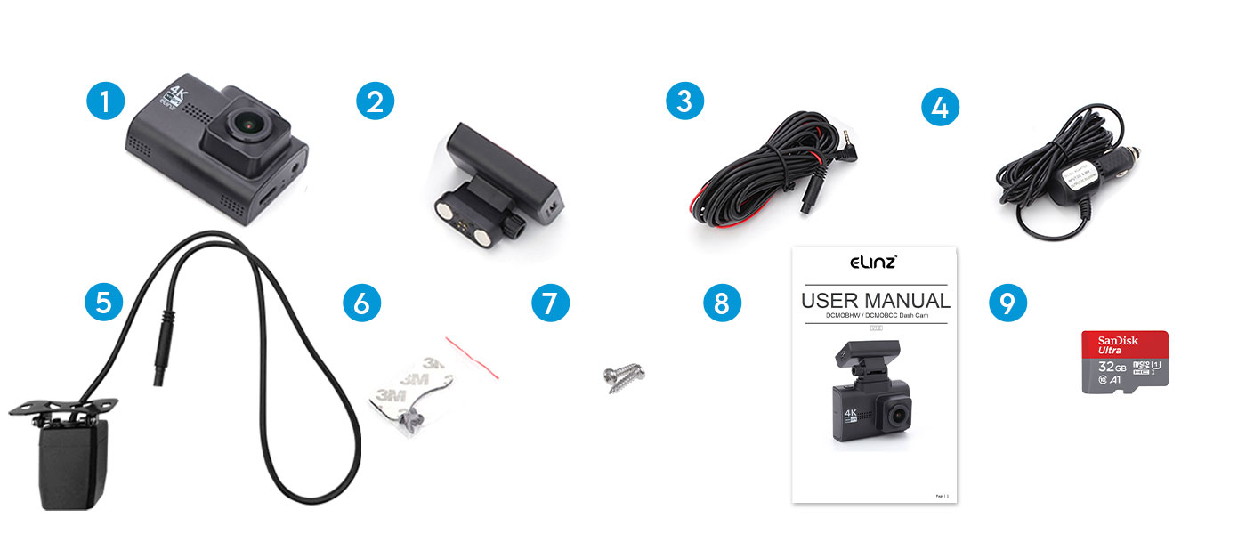 Reversing Camera with MIC,  4PIN Advanced Cable