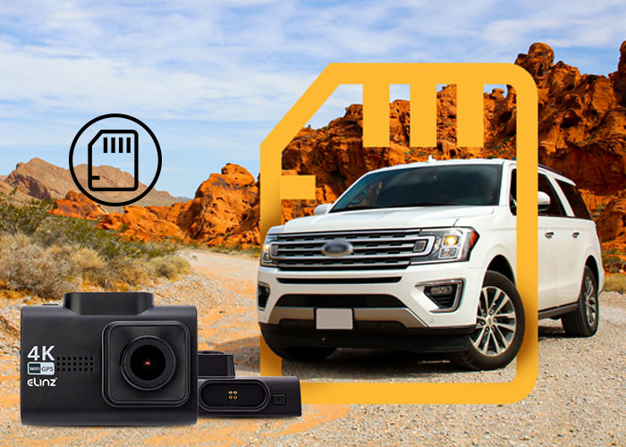 Dash Camera Supports up to 256GB Micro-SD Card