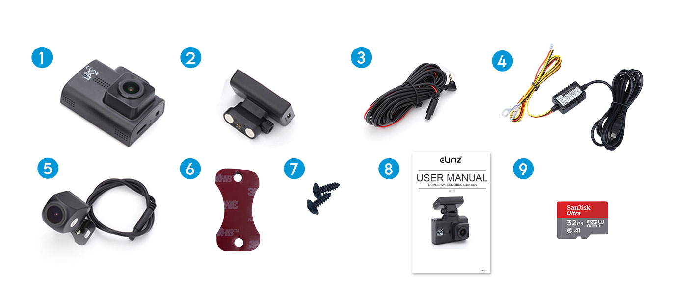 Reversing Camera with MIC,  4PIN Advanced Cable