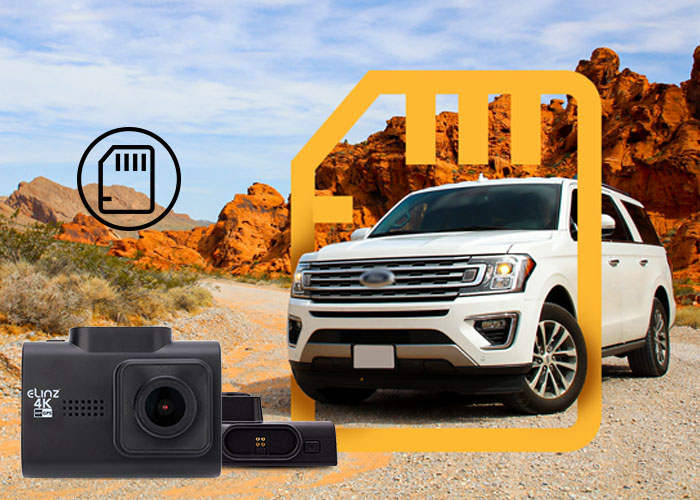 Dash Camera Supports up to 256GB Micro-SD Card