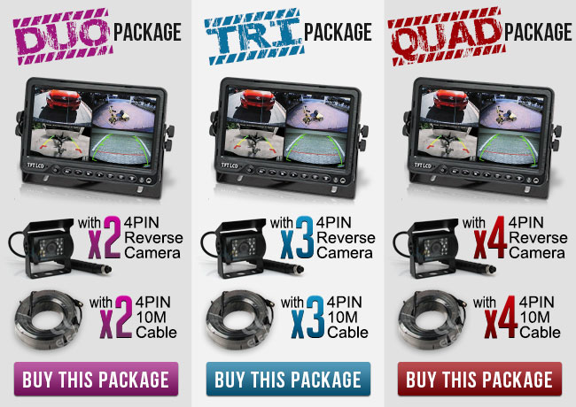 Reversing Camera Monitor Kit Packages