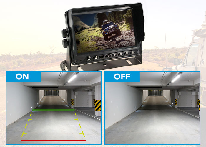 5" TFT LCD Monitor Distance Gridline