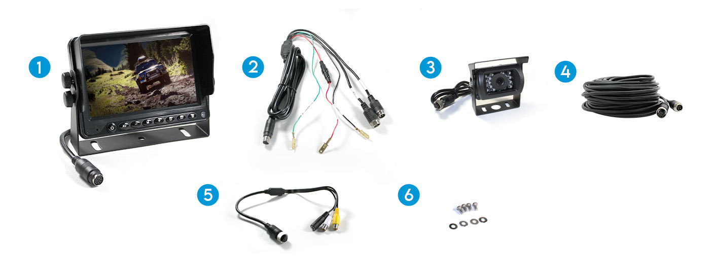 5" TFT LCD Monitor System with Reverse Camera