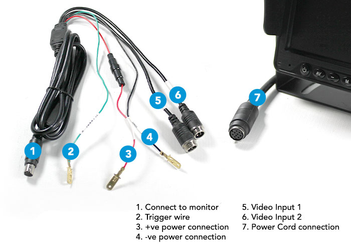 Wiring Label Reverse Camera System