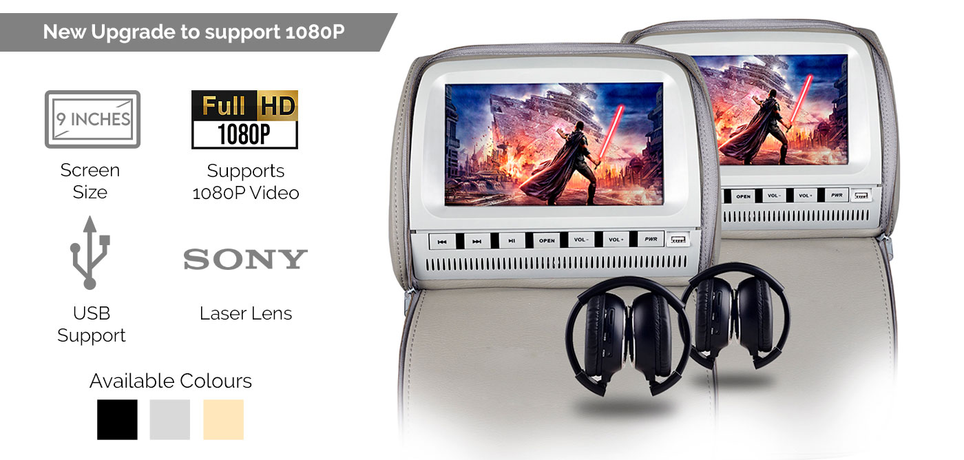 4CH Digital Wireless 9'' Quad Monitor Splitscreen Monitor