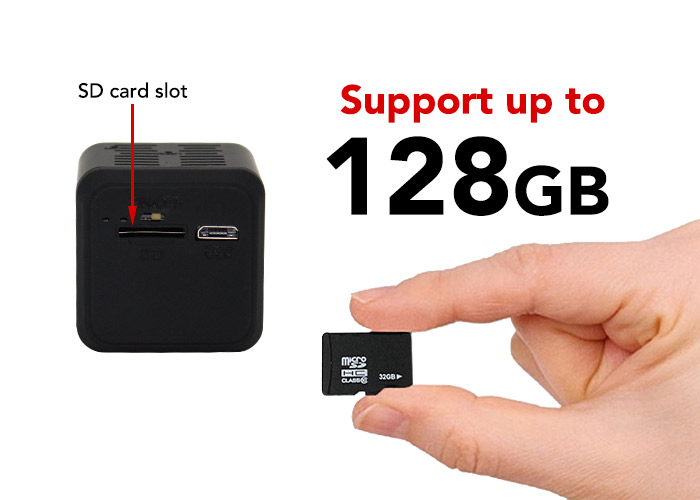 Camera Supports up to 128G Memory Card
