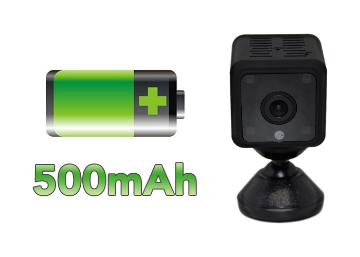 500mah Battery Powered Spy Security Hidden WiFi Camera
