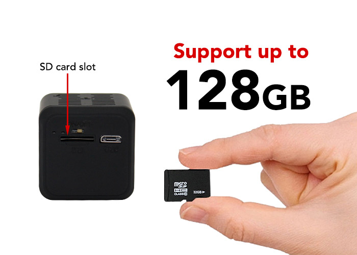 Camera Supports up to 128G Memory Card