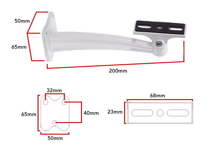 bracket dimensions