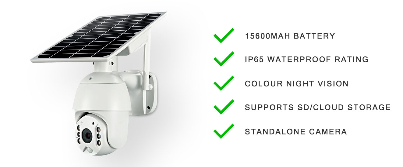 Solar Powered CCTV Camera Features