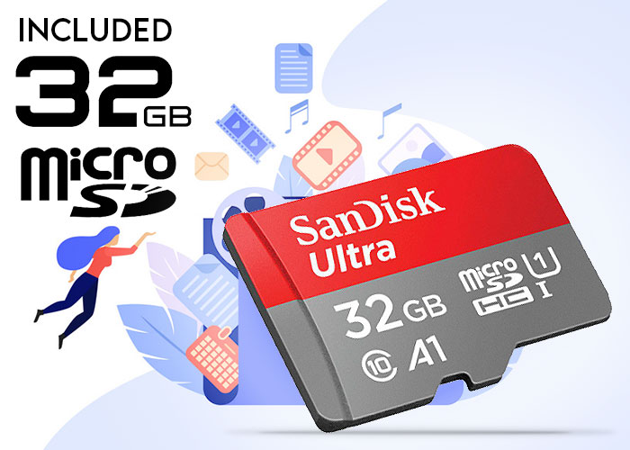 Sandisk 32GB MicroSD Card Included