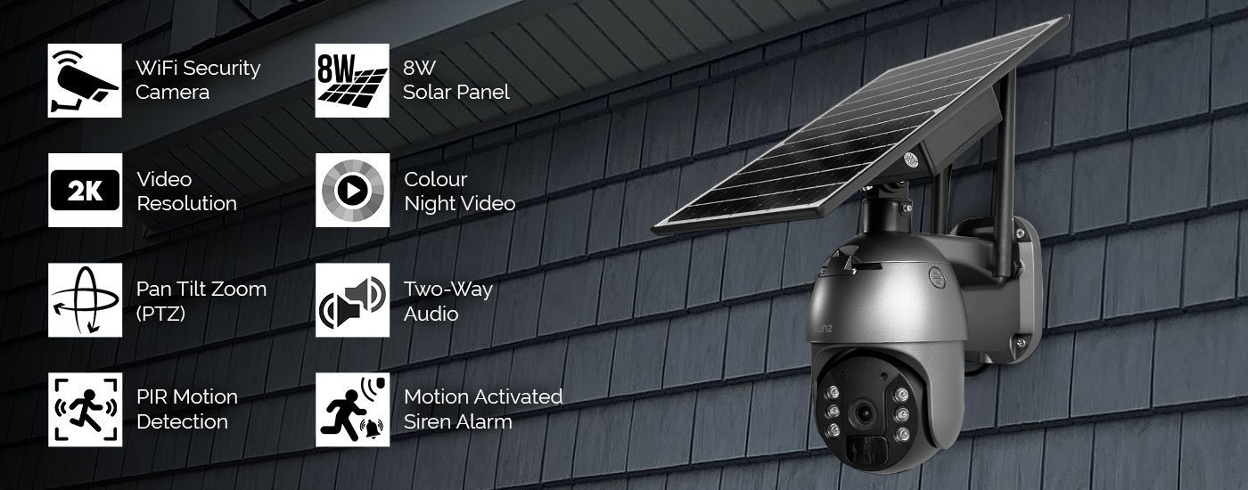 2K PTZ Solar CCTV Camera