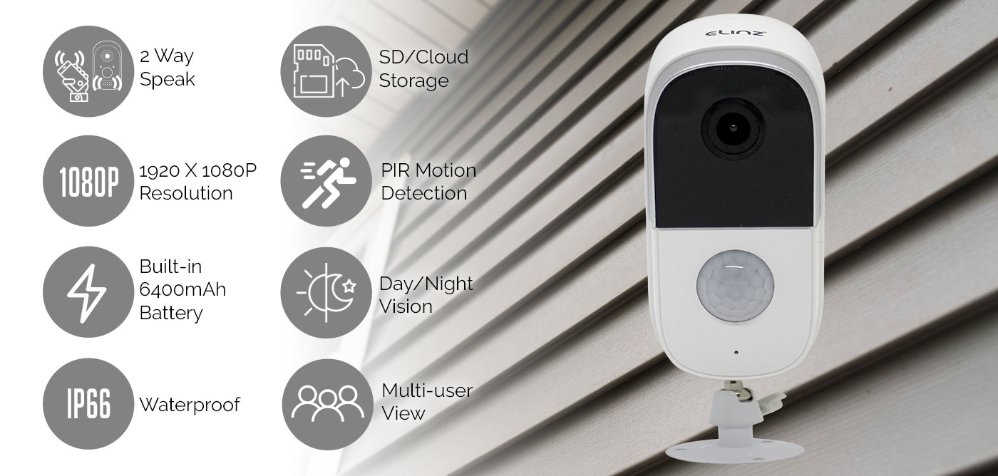 IPCAMBATTERY security camera product feature
