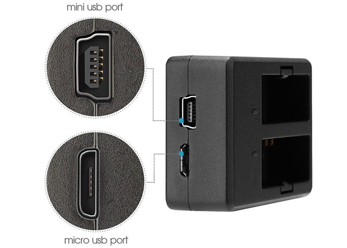 Input power can be from Micro USB or Mini USB