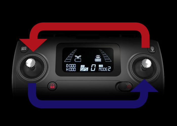 Camera Drone Left / Right throttle control switch mode