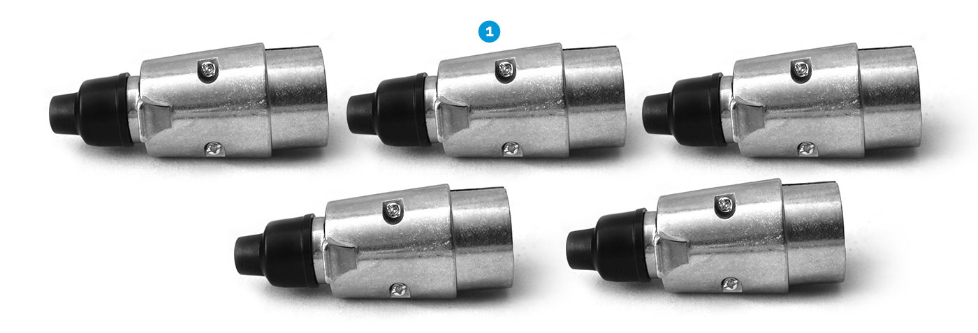 Trailer Plug 7 PIN Large Round Metal Connector Adaptor