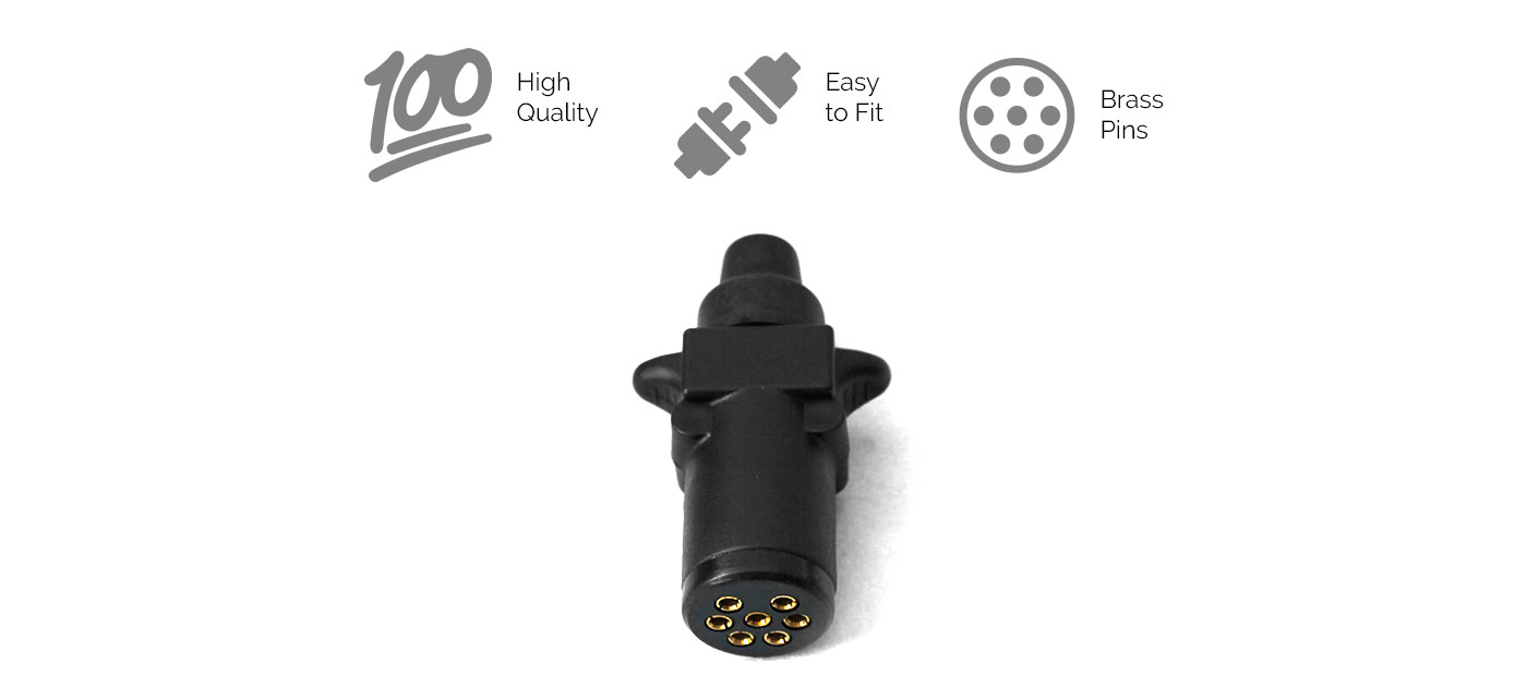 Trailer Plug 7 PIN Small Plastic Connector