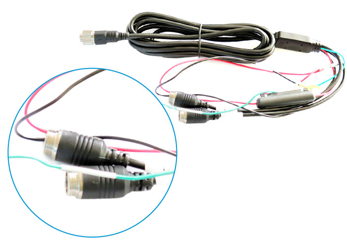 powercord with 2 AV Inputs
