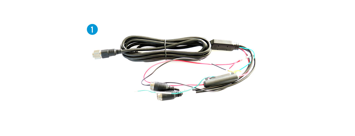 power harness for rearview mirror monitor
