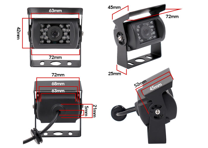 Reversing Camera Dimensions