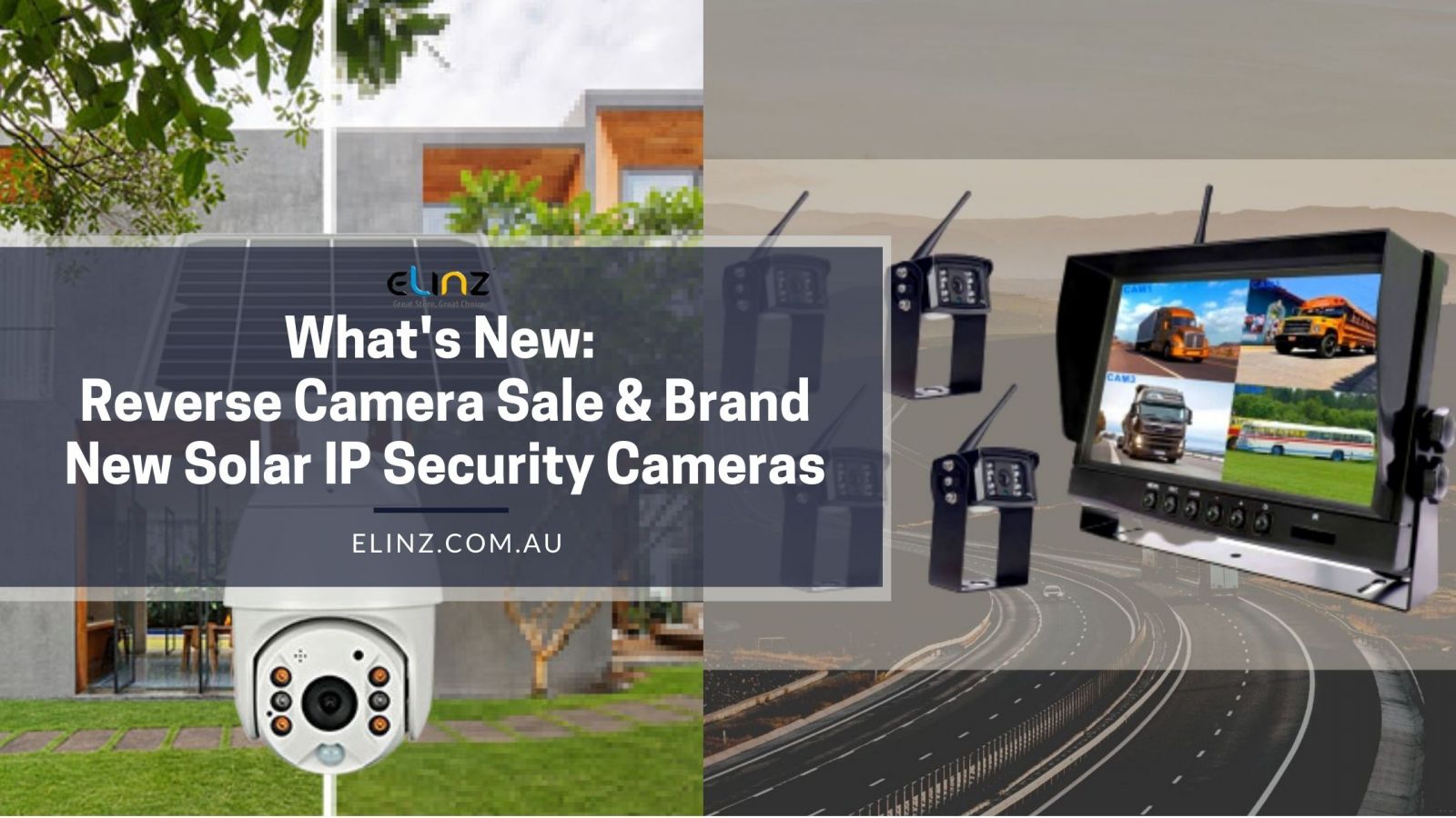 Reverse Cameras Sale, New Solar IP cameras blog banner