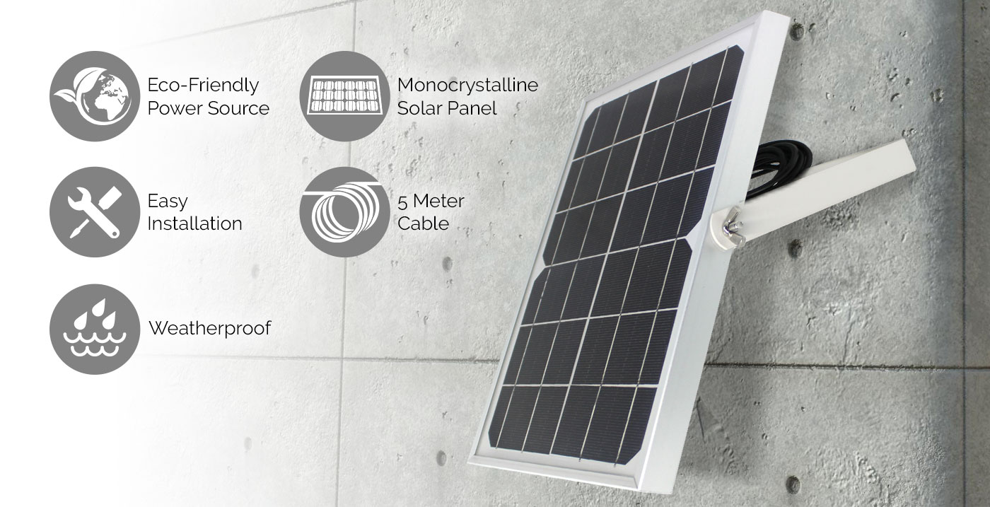solar panel only for security cameras