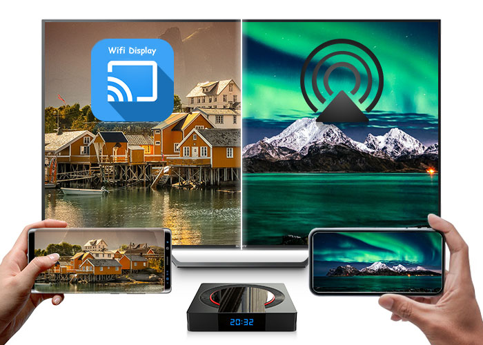 TV Box Support Miracast and Airplay