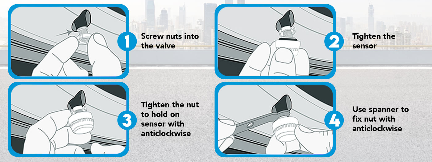 reversing camera monitor installed on dash cam while driving