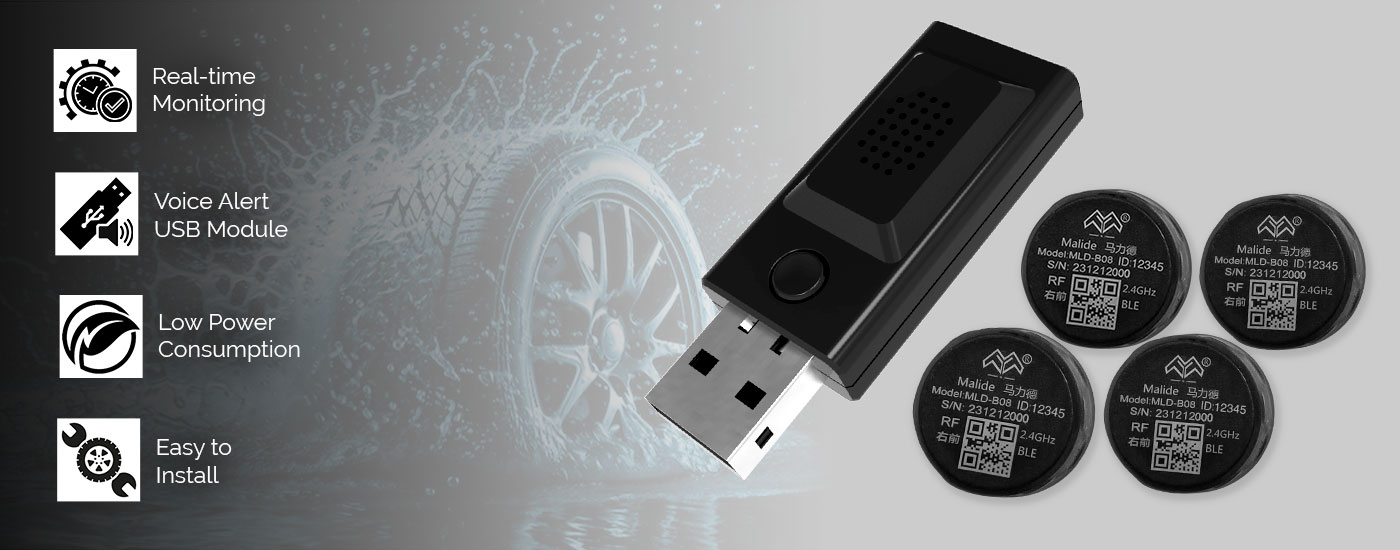 Car TPMS  Bluetooth 5.2 4x External Sensors
