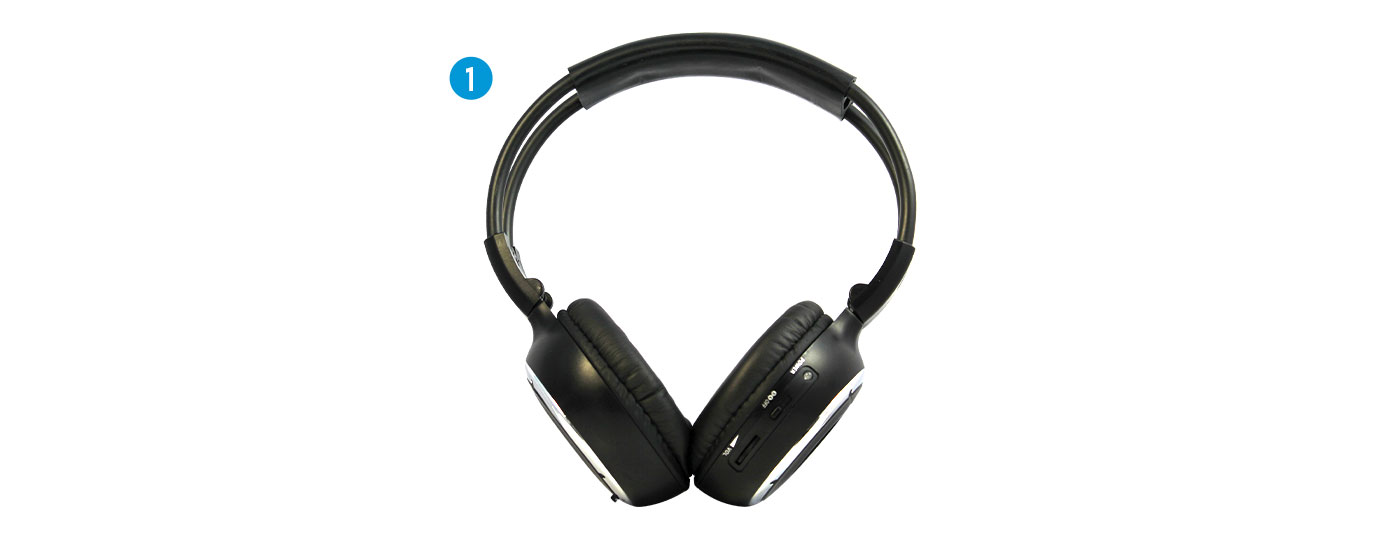 Wireless IR Dual Channel Headphones