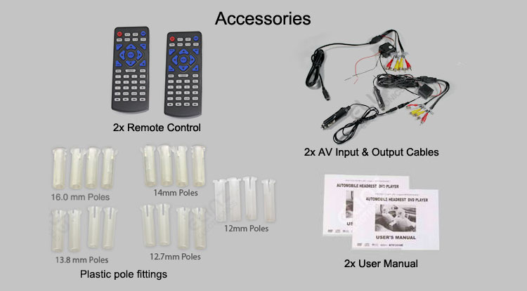 headrest dvd player for car accessories