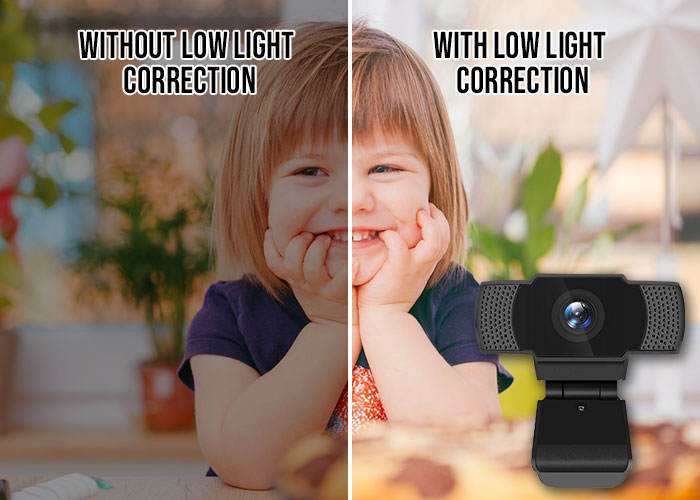 Webcam Automatic Low Light Correction