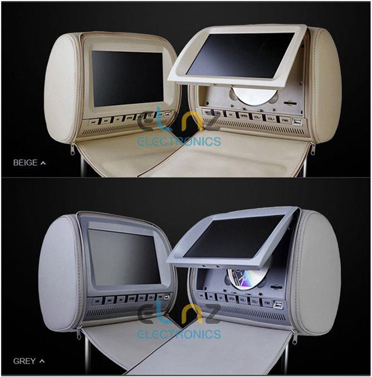 Headrest dvd player color