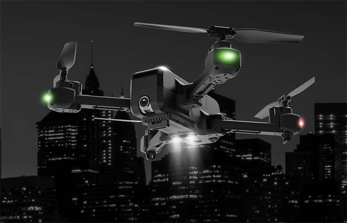 Drone with Bright LED search light