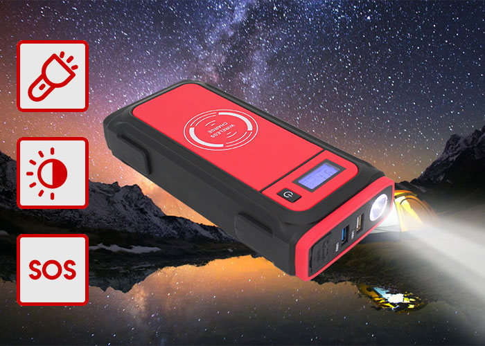 Battery Charger with Built-In LED flashlight