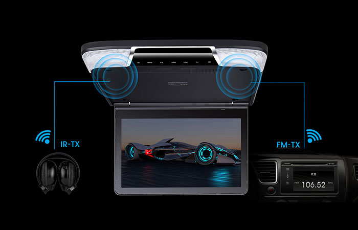 Built-in IR FM Transmitters Speakers